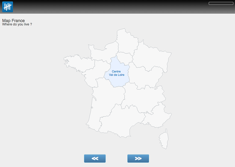 France map survey control screenshot