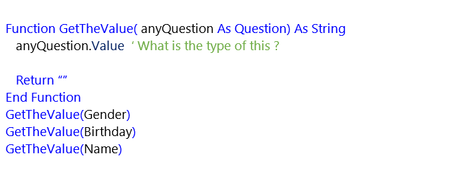 Script Typed Question screenshot