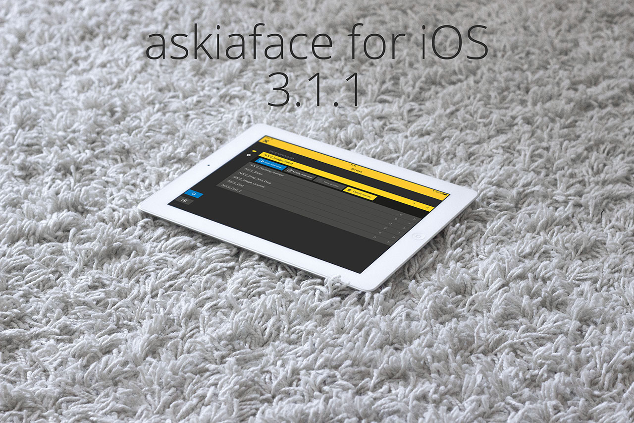 Askiaface for iOS 3.1.1 released header image