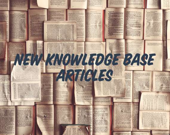 New Knowledge Base articles header