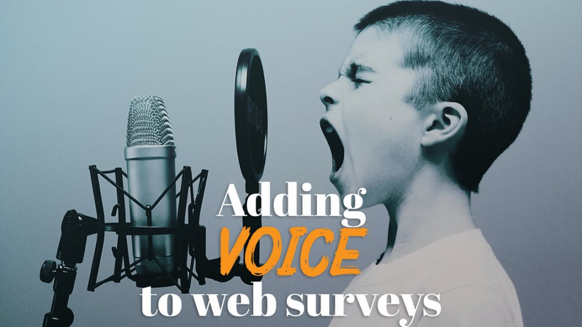 Adding voice to web surveys