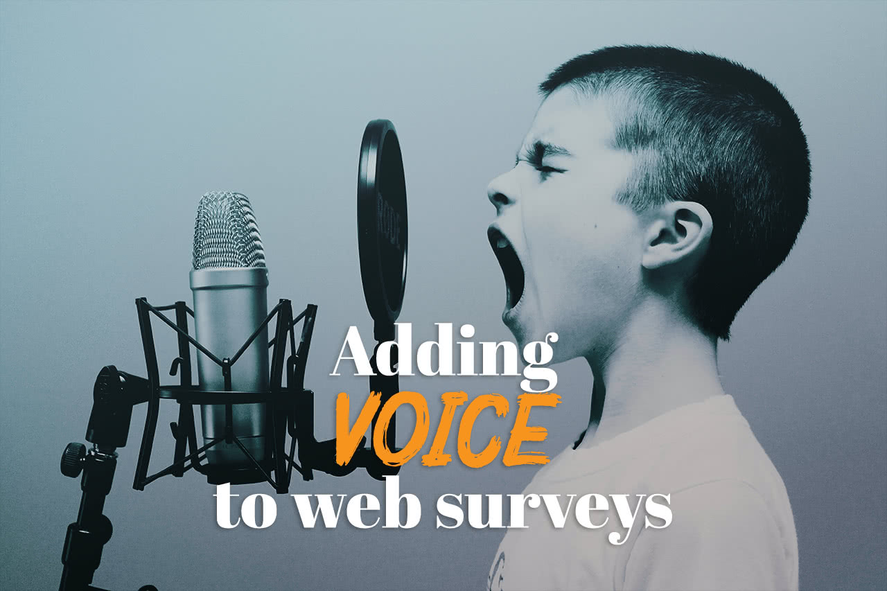 Adding voice to web surveys